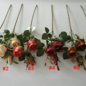 Artificial Burgundy Rose Bouquet