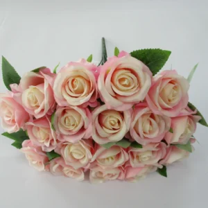 Artificial Pink Rose Bouquet