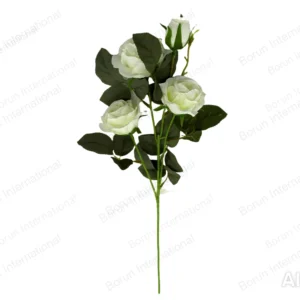 White Multi-Head Artificial Rose Bouquet