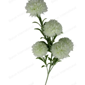 5-Head White Ball Chrysanthemum Artificial Flower