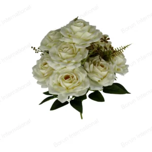 Cream White Rose Hand-Tied Bouquet
