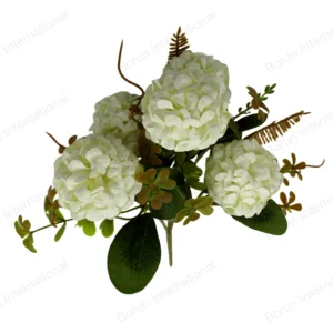 White Ball Chrysanthemum Hand-Tied Bouquet