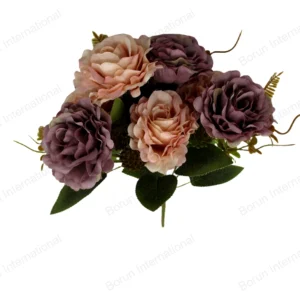 Vintage Purple-Pink Rose Hand-Tied Bouquet