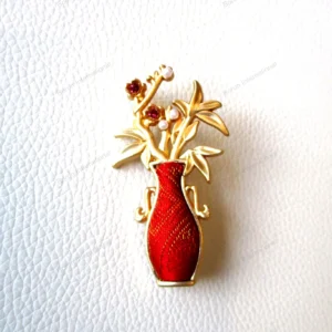 Intangible Heritage Brocade Vase Hair Clip