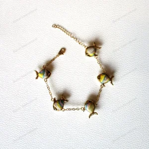 Intangible Heritage Colorful Silk Embroidered Fish Bracelet