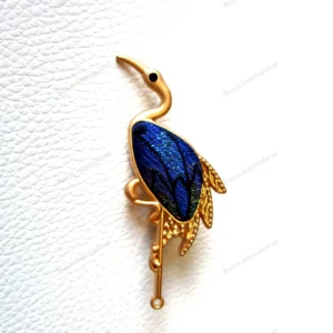 Intangible Heritage Song Brocade Crane Brooch