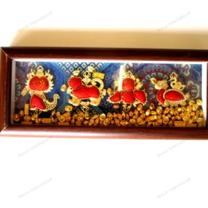 Intangible Heritage Colorful Silk Embroidered Fortune Beast Ornament Pendant